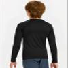 DEVOROPA Youth Boys Compression Thermal Shirt Long Sleeve Kids Fleece Baselayer Soccer Baseball Undershirt Black XS view 3