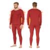 HEROBIKER Men Thermal Underwear Set Winter Skiing Warm Top & Bottom Thermal Long Johns Black (Red, Medium) view 1
