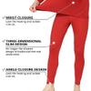HEROBIKER Men Thermal Underwear Set Winter Skiing Warm Top & Bottom Thermal Long Johns Black (Red, Medium) view 3