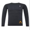 DEVOROPA Youth Boys Compression Thermal Shirt Long Sleeve Fleece Baselayer Soccer Baseball Undershirt Gray XL view 1