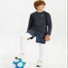 DEVOROPA Youth Boys Compression Thermal Shirt Long Sleeve Fleece Baselayer Soccer Baseball Undershirt Gray XL view 4