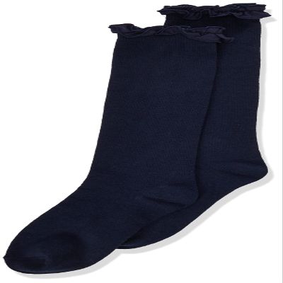 Jefferies Socks girls Knee High Dress Sock, Navy, 12-24 Months US