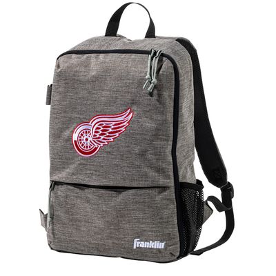 Franklin Sports Detroit Red Wings Street Pack Backpack - Team Logo Hockey Bag with Hockey Stick Holder - NHL Official Licensed Product