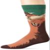 Men's K. Bell Casual Animal Novelty Crew Socks, Grizzly Bear (Green), Shoe Size: 6-12 view 1