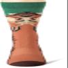 Men's K. Bell Casual Animal Novelty Crew Socks, Grizzly Bear (Green), Shoe Size: 6-12 view 2