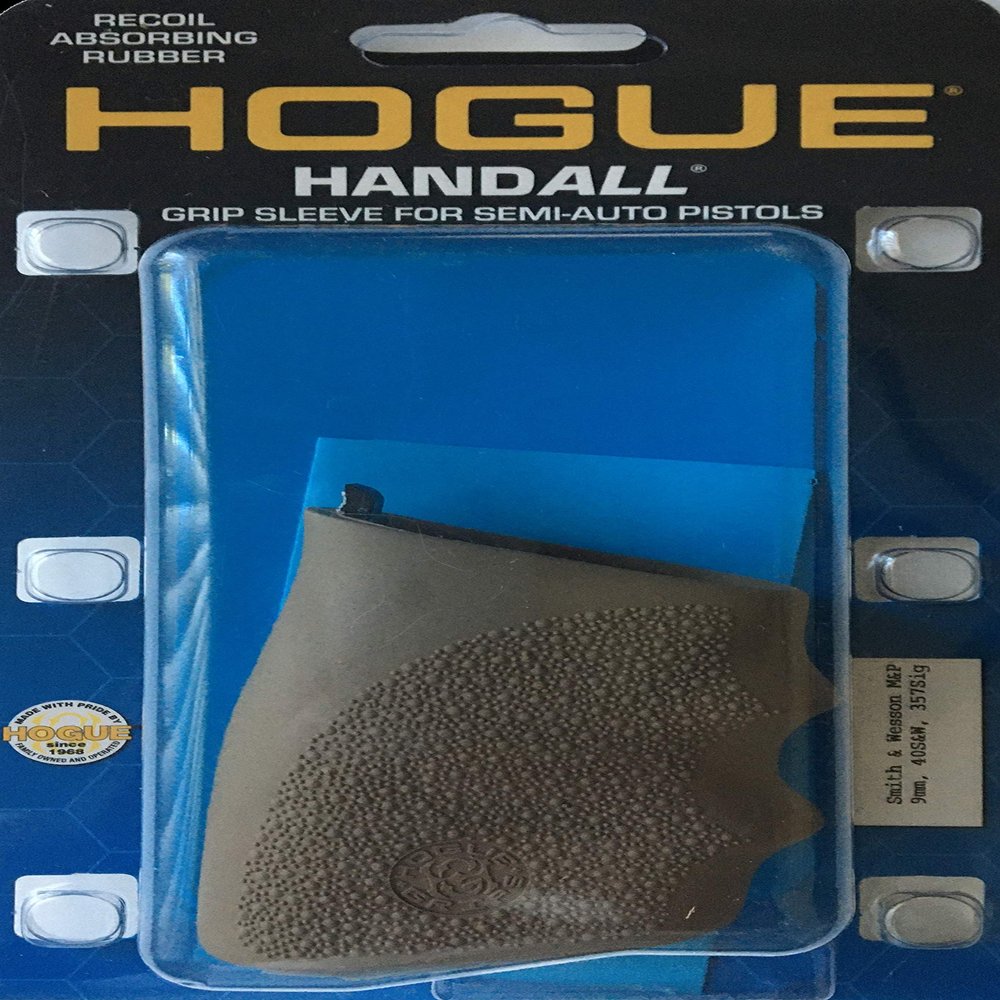 Hogue HandAll Hybrid Rubber Grip Sleeve for S&W M&P Full Size 9mm, .357 SIG, .40 S&W, FDE - Flat Dark Earth - 17403
