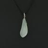 1.3" China Certified Grade A Nature Hisui Jadeite Jade Nice Magnolia Hand Carved Neckalce Pendants (S925) 8829 view 3