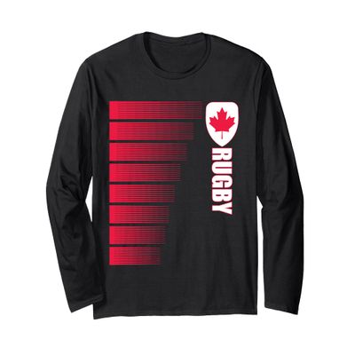 Canada Rugby Jersey Canadian Rugby 2 Sided Long Sleeve T-Shirt