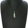 1.2" China Certified Grade A Nature Hisui Jadeite Jade Nice Magnolia Hand Carved Neckalce Pendants (S925) 8824 view 1