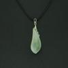 1.2" China Certified Grade A Nature Hisui Jadeite Jade Nice Magnolia Hand Carved Neckalce Pendants (S925) 8824 view 3