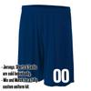 Add-On Performance Soccer Shorts with Free Numbers Youth Small in Navy Blue view 2