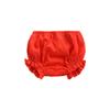 3PC Shorts Set Newborn Baby Girls Boys Pants Cotton Linen Blend Cute Floral Bloomer Triangle Shorts Diaper Cover (A Black+red+Khaki,12-24 Months) view 4