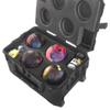 Case Club 4 Bowling Ball Heavy Duty Wheeled Travel Case - Store, Protect, and Fly with up to 4 Bowling Balls, Shoes, and Accessories in a Waterproof, Hard-Sided, Lockable, Rolling Travel Case view 3