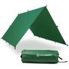 AquaQuest Guide Tarp  Ultralight Waterproof (5,000 mm) SeamTaped 40D Ripstop Rain Fly for Backpacking, Stealth Camping & ThruHiking  107 Forester Green view 1