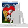 World Cup Switzerland Flags Swiss Banner Room Wall Art Flag Poles For Outside House Patio Porch Lawn Garden Stand Tapestry Yard Signs FIFA Gifts Sports Fan Trophy Soccer Game Football Made In USA view 2