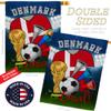 World Cup Denmark Flags Danish Banner Room Wall Art Flag Poles For Outside House Patio Porch Lawn Garden Stand Tapestry Yard Signs FIFA Gifts Sports Fan Trophy Soccer Game Football Made In USA view 3