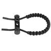 Bow Wrist Sling, 1Pc Archery Adjustable Compound Wrist Rope Leather Braided Cord Rope Hunting Accessory (Black) view 1
