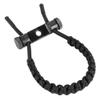 Bow Wrist Sling, 1Pc Archery Adjustable Compound Wrist Rope Leather Braided Cord Rope Hunting Accessory (Black) view 2