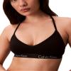 Calvin Klein Motive Cotton Lightly Lined Bralette Black view 1
