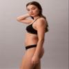 Calvin Klein Motive Cotton Lightly Lined Bralette Black view 4