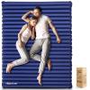 Hikenture Double Sleeping Pad for Camping, 4" Extra-Thick Camping Mattress 2 Person, Inflatable & Ultralight Sleeping Mat for Backpacking, Hiking (Navy Pumpsack, Full XL) view 1