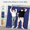 Hikenture Double Sleeping Pad for Camping, 4" Extra-Thick Camping Mattress 2 Person, Inflatable & Ultralight Sleeping Mat for Backpacking, Hiking (Navy Pumpsack, Full XL) view 2