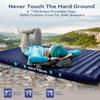 Hikenture Double Sleeping Pad for Camping, 4" Extra-Thick Camping Mattress 2 Person, Inflatable & Ultralight Sleeping Mat for Backpacking, Hiking (Navy Pumpsack, Full XL) view 3