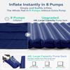 Hikenture Double Sleeping Pad for Camping, 4" Extra-Thick Camping Mattress 2 Person, Inflatable & Ultralight Sleeping Mat for Backpacking, Hiking (Navy Pumpsack, Full XL) view 4