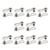 10 Pairs 20pcs Bicycle Missing Link for 6-7-8 Speed Chain, QKURT Professional Reusable Bicycle Chain Link Connector, Steel Bike Chain Link view 1