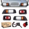 10L0L Golf Cart Headlights and Tail Light Kits for EZGO TXT 1996-2013 Gas & Electric Carts, Street Legal Lights Kits With Turn Signal Wiring Harness view 1