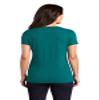 District Women's Perfect Tri Tee. DM130L XS Heathered Teal view 2