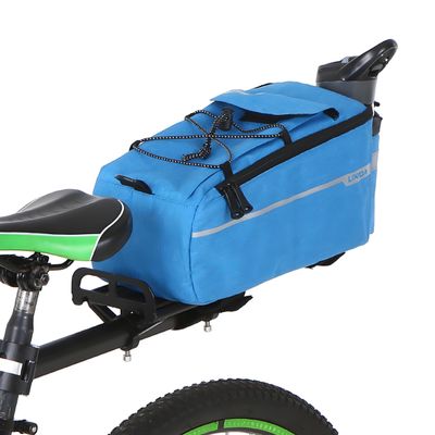 Lixada Bike Panniers Bike Trunk Bag Insulated Bag for Warm/Cool Items, Bicycle Rear Rack Storage Luggage Bicycle Seat Multifunctional Insulated Trunk Cooler Bag Shoulder Bag 11.4 6.3 6.7in (Blue)