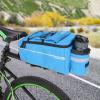 Lixada Bike Panniers Bike Trunk Bag Insulated Bag for Warm/Cool Items, Bicycle Rear Rack Storage Luggage Bicycle Seat Multifunctional Insulated Trunk Cooler Bag Shoulder Bag 11.4 6.3 6.7in (Blue) view 2