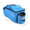 Lixada Bike Panniers Bike Trunk Bag Insulated Bag for Warm/Cool Items, Bicycle Rear Rack Storage Luggage Bicycle Seat Multifunctional Insulated Trunk Cooler Bag Shoulder Bag 11.4 6.3 6.7in (Blue) view 3
