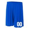 Add-On Performance Soccer Shorts with Free Numbers Adult 2X-Large in Royal Blue view 1