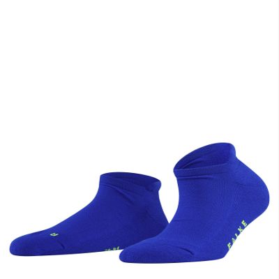 FALKE Women's Cool Kick Sneaker Socks, Breathable, Cooling Effect, Polyester, Ankle Length, Everyday Casual, Blue (Cobalt 6712), 8-9.5, 1 Pair