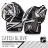 Franklin Sports Street Hockey Goalie Set - Leg Pads - Catch Glove - Blocker - Premium Durability - Officially Licensed NHL Product view 3