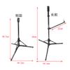 SHARROW Archery Bow Stand Recurve Bow Holder Foldable Bowstand Aluminum Alloy Bow Stands Rack Holding Bow Accessory (Black, Long) view 2