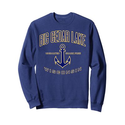 Big Cedar Lake WI Sweatshirt for Women & Men