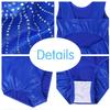BAOHULU Gymnastics Leotards for Girls Shiny Jewels Kids Athletic Apperal Dance Outfit B199_RoyalBlue_10A view 2