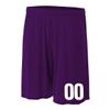Add-On Performance Soccer Shorts with Free Numbers Youth Medium in Purple view 1