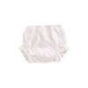 3PC Shorts Set Newborn Baby Girls Boys Pants Cotton Linen Blend Cute Floral Bloomer Triangle Diaper Cover Shorts (A White+Yellow+Pink,12-24 Months) view 4