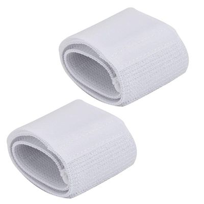 Zerone Sports Guard Tape, Sports Shin Guard Fixed Bandage Tape Fastener Shinguard Adjustable Elastic Sports Strap Accessory(White)