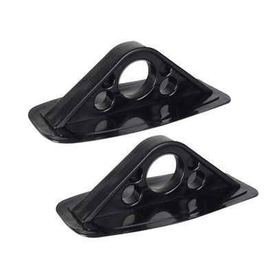 LIOOBO 2Pcs Kayaking Paddle Fixed Frame Awning Sun Shade Mount Bases PVC Paddle Bracket for Speedboat Inflatable Boat Black