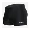 K898 Men's Square Leg Swimming Jammer Shorts UPF50+,Men Swimsuit Swim Jammers Fabric Shape Retention (Black Shorts Square,M) view 1