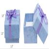 8 Piece Pack Flower Bow Tie Ring Gift Box with Rose-Bug Bow on top. 1 1/2 x 1 7/8 x 1 7/8 (38 x 48 x 48mm) view 3
