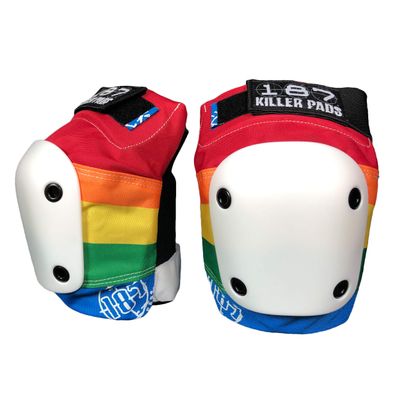 187 Killer Pads Slim Knee Pad, Rainbow, Small