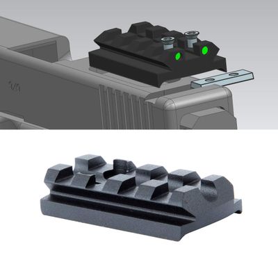 TuFok Sight Mount Plate for Install Pistol Red Dot Sight - 4 Slots