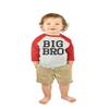 American Classics Big Brother 3/4 Sleeve Baseball Tee Shirt Big Bro Boy Gift Pregnancy Announcement Toddler Boy (Gray Heather/Vintage Red, 3T) view 2