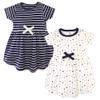 Touched by Nature Girls, Toddler, Baby and Womens Organic Cotton Short-Sleeve and Long-Sleeve Dresses, Colorful Dot Short Sleeve, 4 Toddler view 1
